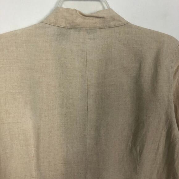 Willi Smith Blazer Womens Small Linen Quiet Luxury Old Money Lagenlook Corpcore - Picture 8 of 12